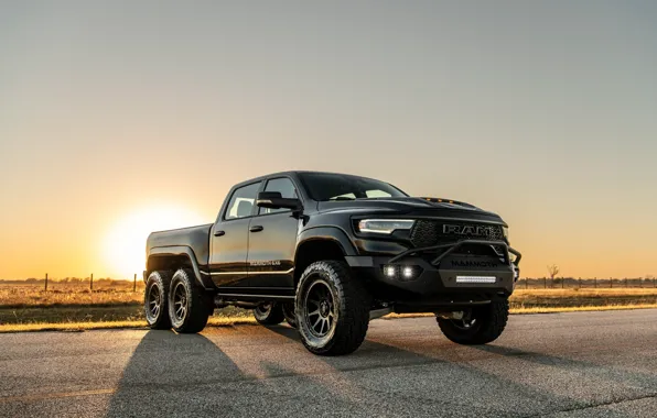 Dodge, Front, Black, Hennessey, Ram, 6x6, 2022, TRX