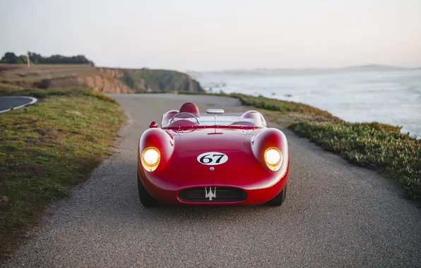 Maserati, 1957, ретро автомобили, единственный экземпляр, retro cars, Maserati 200SI, the only instance, Fantuzzi