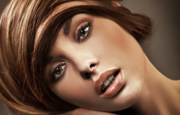 Лицо, волосы, макияж, губы, Lovely Face