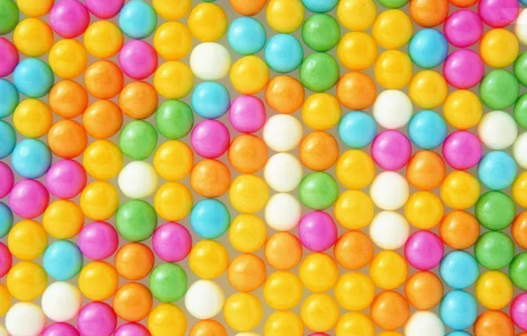 Картинка шарики, цвет, еда, конфеты, драже, симметрия