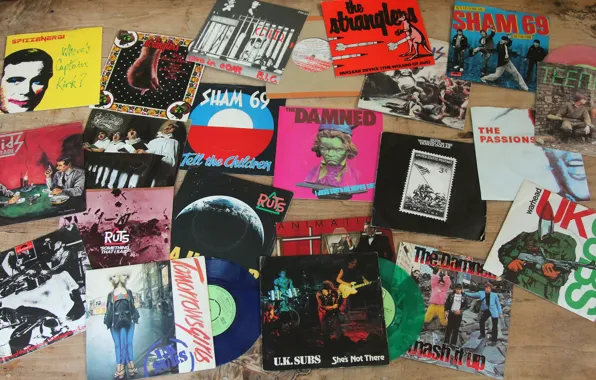 Ретро, винил, пластинки, punk collection
