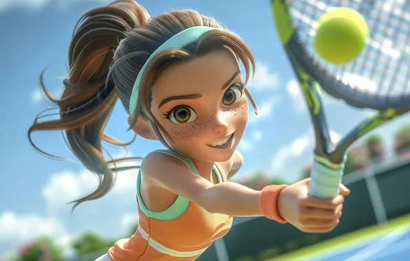 Картинка art, tennis, sports