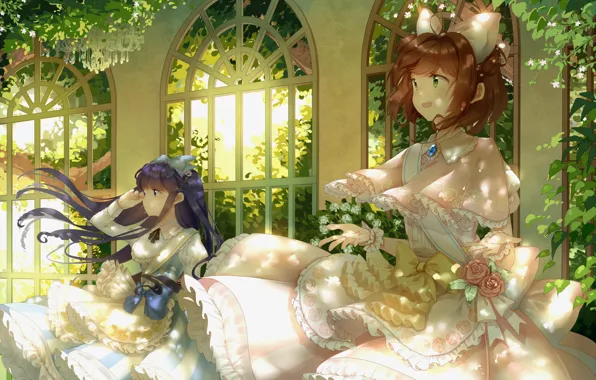 Девушки, аниме, арт, Card Captor Sakura, Сакура собирательница карт