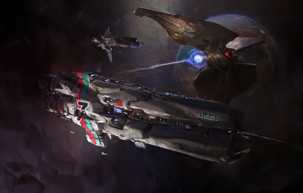 Космос, Корабль, Корабли, Space, Art, Космический Корабль, Фантастика, Spaceship