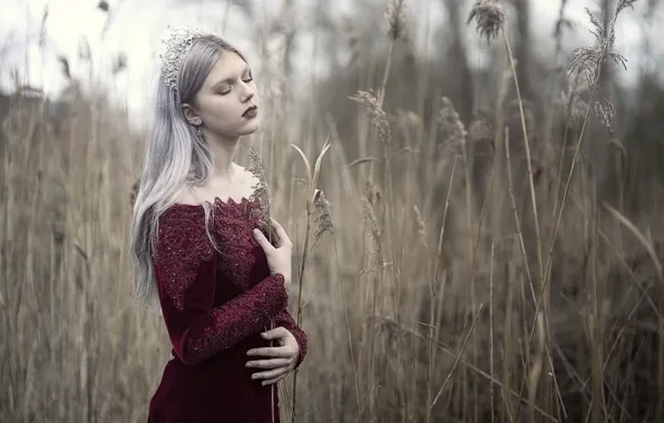 Картинка девушка, природа, Juno van Elk