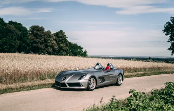 Картинка car, Mercedes-Benz, SLR, road, Mercedes-Benz SLR McLaren Stirling Moss