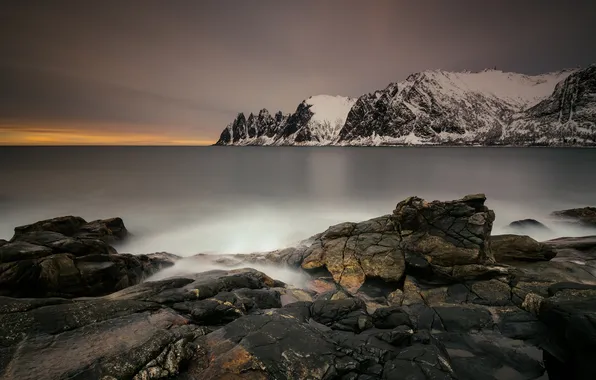 Картинка море, горы, Норвегия