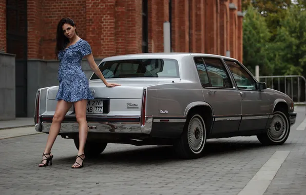 Картинка car, girl, dress, legs, model