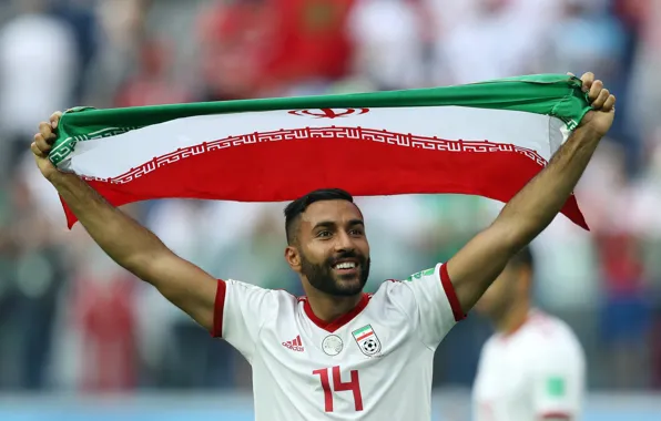 Football, Sport, Soccer, Flag, Iran, Iranian, Team Melli, Iran National Football Team