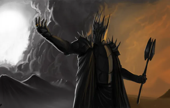 Картинка властелин колец, the lord of the rings, темный лорд, саурон