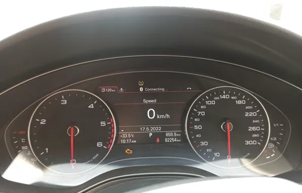 Audi A6, Speedometer, Digital Meter, Odometer