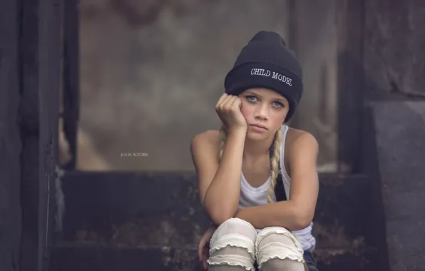 Взгляд, портрет, девочка