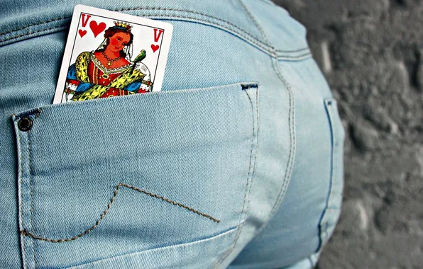 Картинка Jeans, Let the games begin, Queen hearts