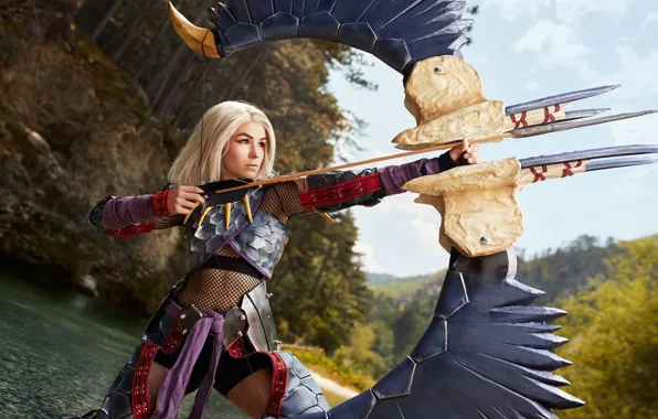 Monster Hunter, Cosplay, Nargacuga Armor and Bow