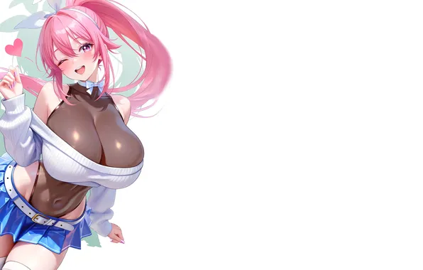 Kawaii, girl, hot, sexy, pink hair, pink, anime, pretty