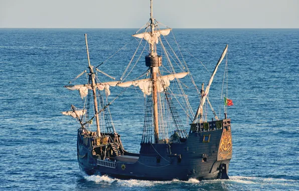 Море, парусник, реплика