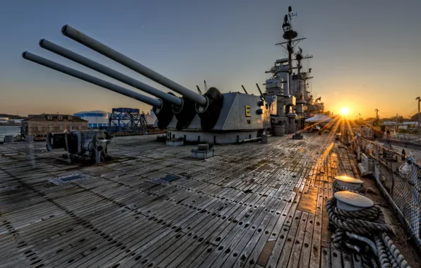 Оружие, фон, корабль, USS Salem (CA 139)