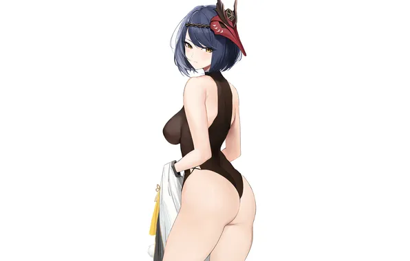 Girl, sexy, ass, bodysuit, boobs, sexy girl, anime, beautiful