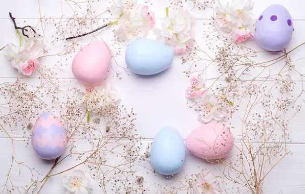 Картинка цветы, Easter, яйца, Пасха