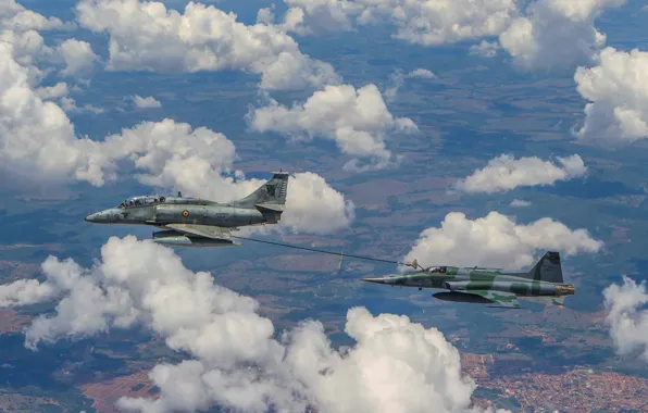 Sky, cloud, FAB, kumo, AF-1, combat aircraft, Navy of Brazil, Brazilian Air Force