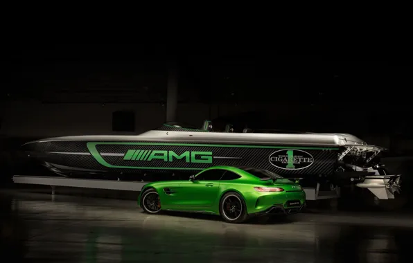 Car, boat, Cigarette Racing, Mercedes Amg