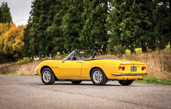 Картинка yellow, Fiat, Dino, Fiat Dino Spider