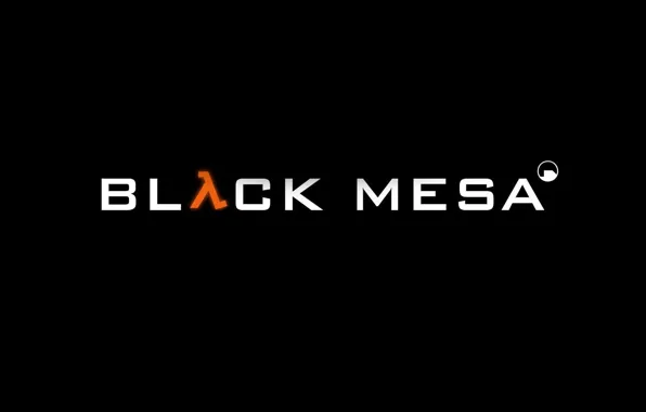 Черный, Игра, Фон, Wallpapers, Game, Обоя, Надрись, Black Mesa:Source