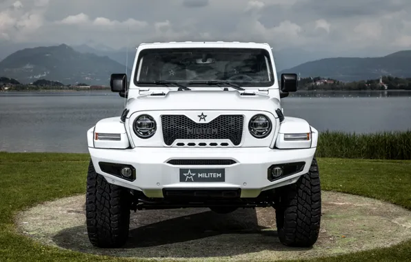 Картинка вид спереди, Wrangler, Jeep, Unlimited, 2019, Militem, Ferōx