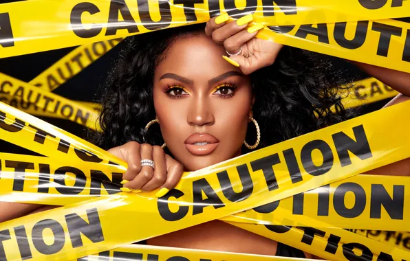 Девушка, Взгляд, Лицо, Caution, Шейла, Tape, Shayla, ColourPop