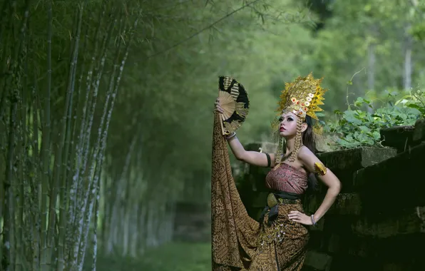 Девушка, стиль, фон