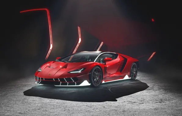 Рендеринг, Lamborghini, суперкар, Centenario