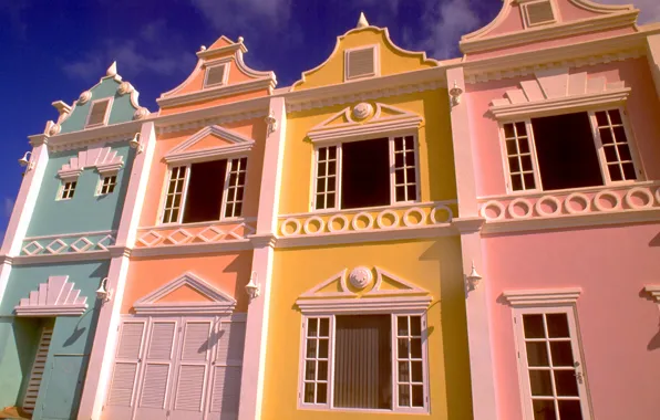Город, улица, дома, Аруба, ARUBA