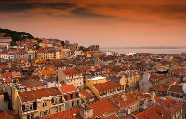 Картинка город, португалия, лисабона