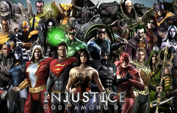 Картинка Wonder Woman, Batman, Joker, Green Lantern, Superman, Green Arrow, Lex Luthor, Bane