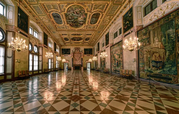 Картинка Мюнхен, Бавария, Münchner Residenz, Kaisersaal, Королевский зал