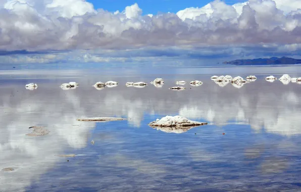 Вода, природа, Боливия, солончак, utuni, уюни