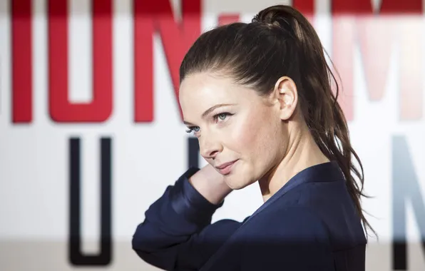 Взгляд, поза, макияж, актриса, фотосессия, hair, Rebecca Ferguson, Ребекка Фергюсон