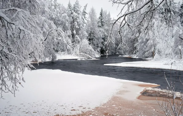 Картинка Finland, Northern Ostrobothnia, Sanginjoki river, Kinnunen