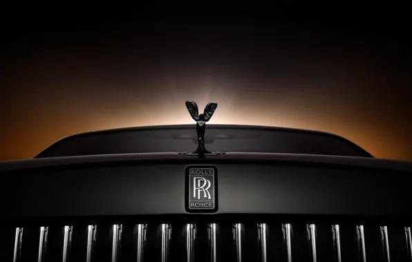 Картинка Rolls-Royce, logo, Ghost, Rolls-Royce Black Badge Ghost