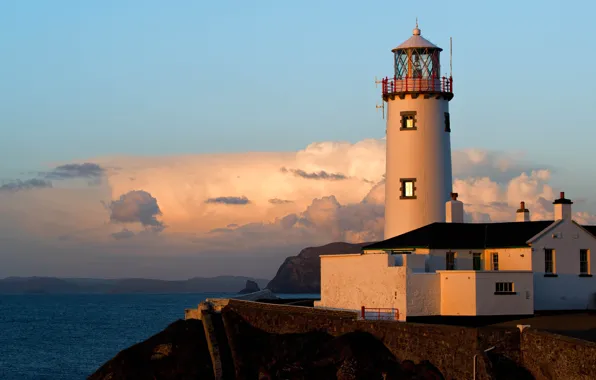 Картинка скалы, маяк, Ирландия, Ireland