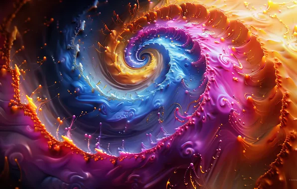 Картинка colorful, digital art, vortex