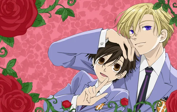 Розы, парни, Хост-клуб Оранской школы, Ouran Koukou Host Club
