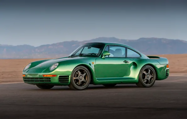Green, porsche, 959SC