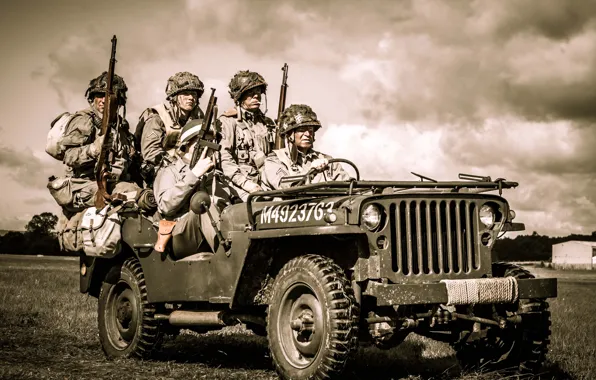 Картинка оружие, солдаты, экипировка, Jeep, &ampquot;Виллис-МВ&ampquot;, Willys MB