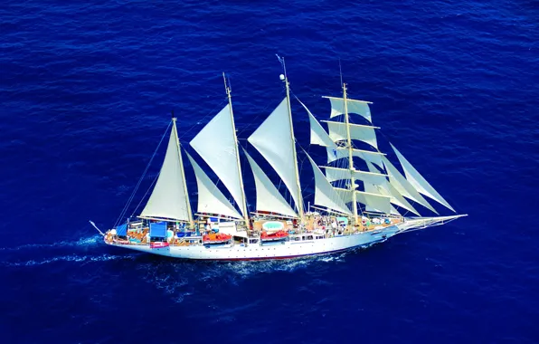 Море, корабль, парусник, Star, Clipper