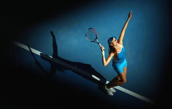 Tennis, Daniela Hantuchova, raketka, kort