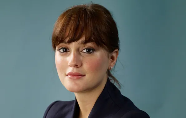 Улыбка, портрет, актриса, Leighton Meester