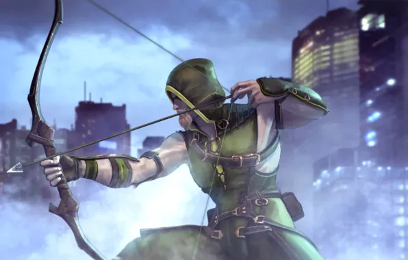 Green Arrow, DC Comics, Oliver Queen, Зелёная стрела