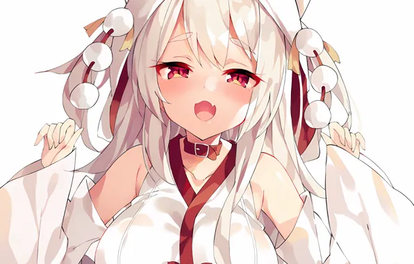 Girl, sexy, cleavage, blouse, long hair, boobs, anime, beautiful