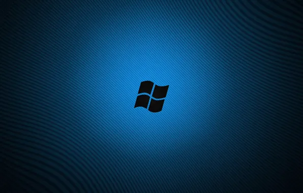 Линии, синий, логотип, windows
